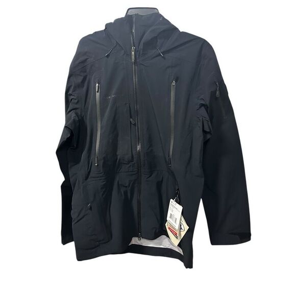 New Obermeyer Black Highlands Shell Jacket M - Picture 1 of 8
